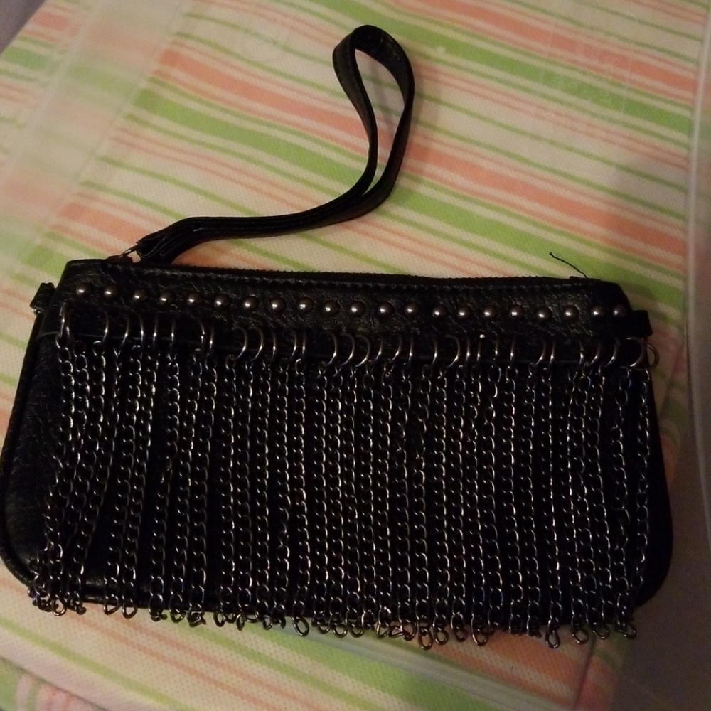Black chain bag